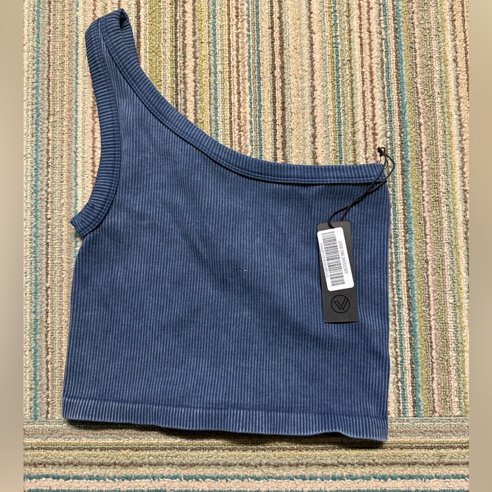Josie One-Shoulder Ribbed Top - Picture 11 of 12